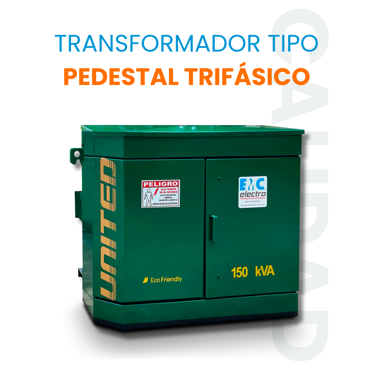 Transformador pedestal trifasico