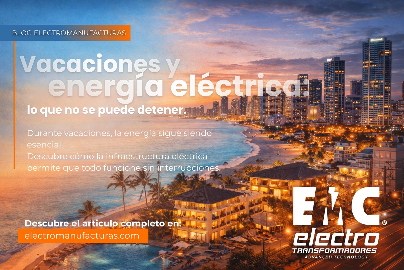 Energía eléctrica en vacaciones: lo que no se detiene