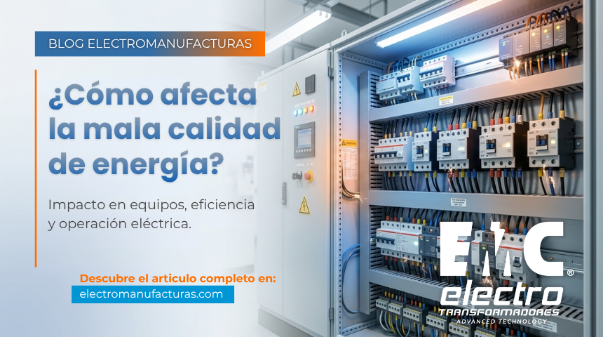 ¿Cómo afecta la mala calidad de energía en instalaciones eléctricas?